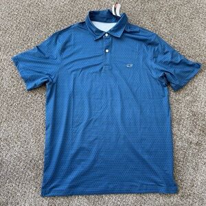 NEW w Tags Vineyard Vines Blue Polo Shirt Men’s Medium